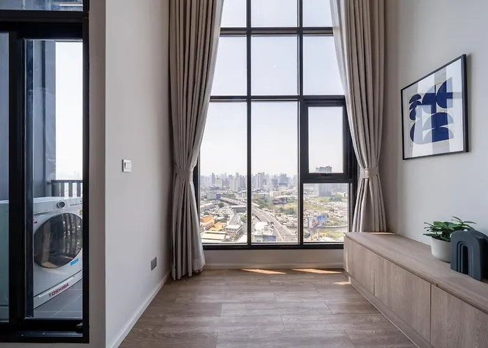 公寓 Near Bts L Duplex 42 Sqm L Rooptop Pool 曼谷