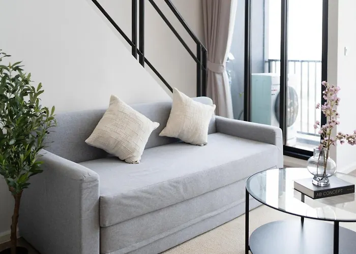 公寓 Near Bts L Duplex 42 Sqm L Rooptop Pool 曼谷