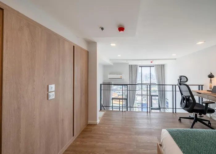 公寓 Near Bts L Duplex 42 Sqm L Rooptop Pool 曼谷